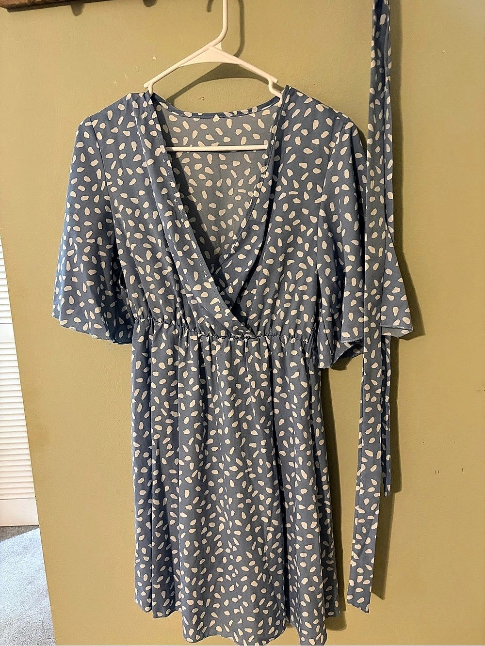 Blue & White Mini Dress